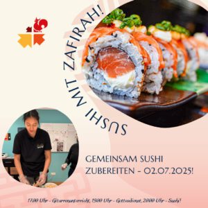 Gemeinsam Sushi zubereiten mit Zafirah!