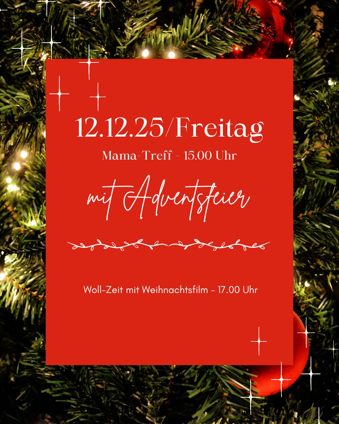 Mama-Treff & Woll-Zeit mit Adventsfeier