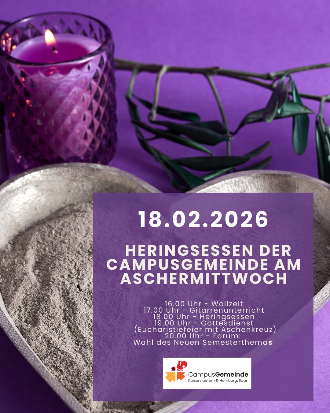 Heringsessen der CampusGemeinde am Aschermittwoch