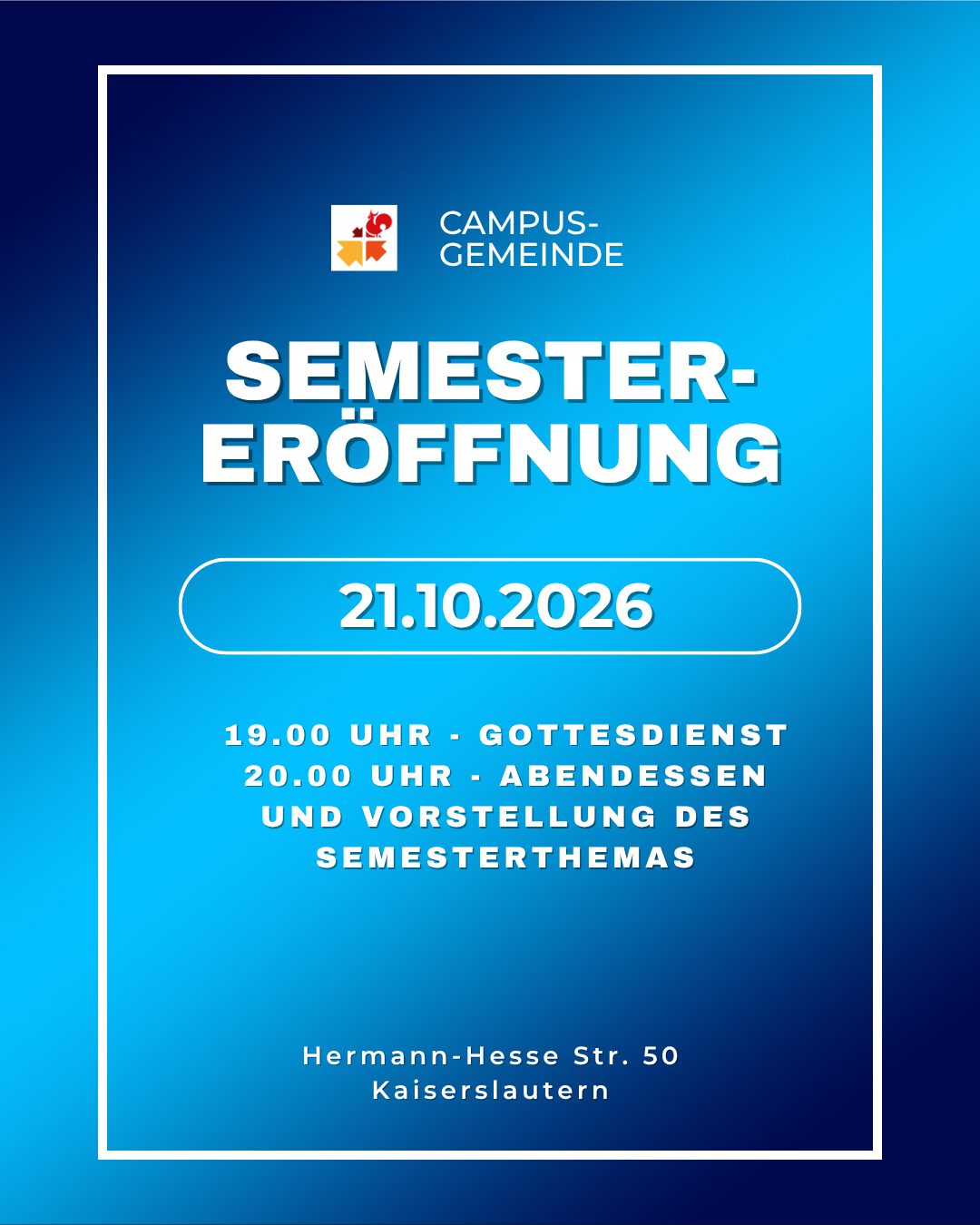 Semester-Eröffnung