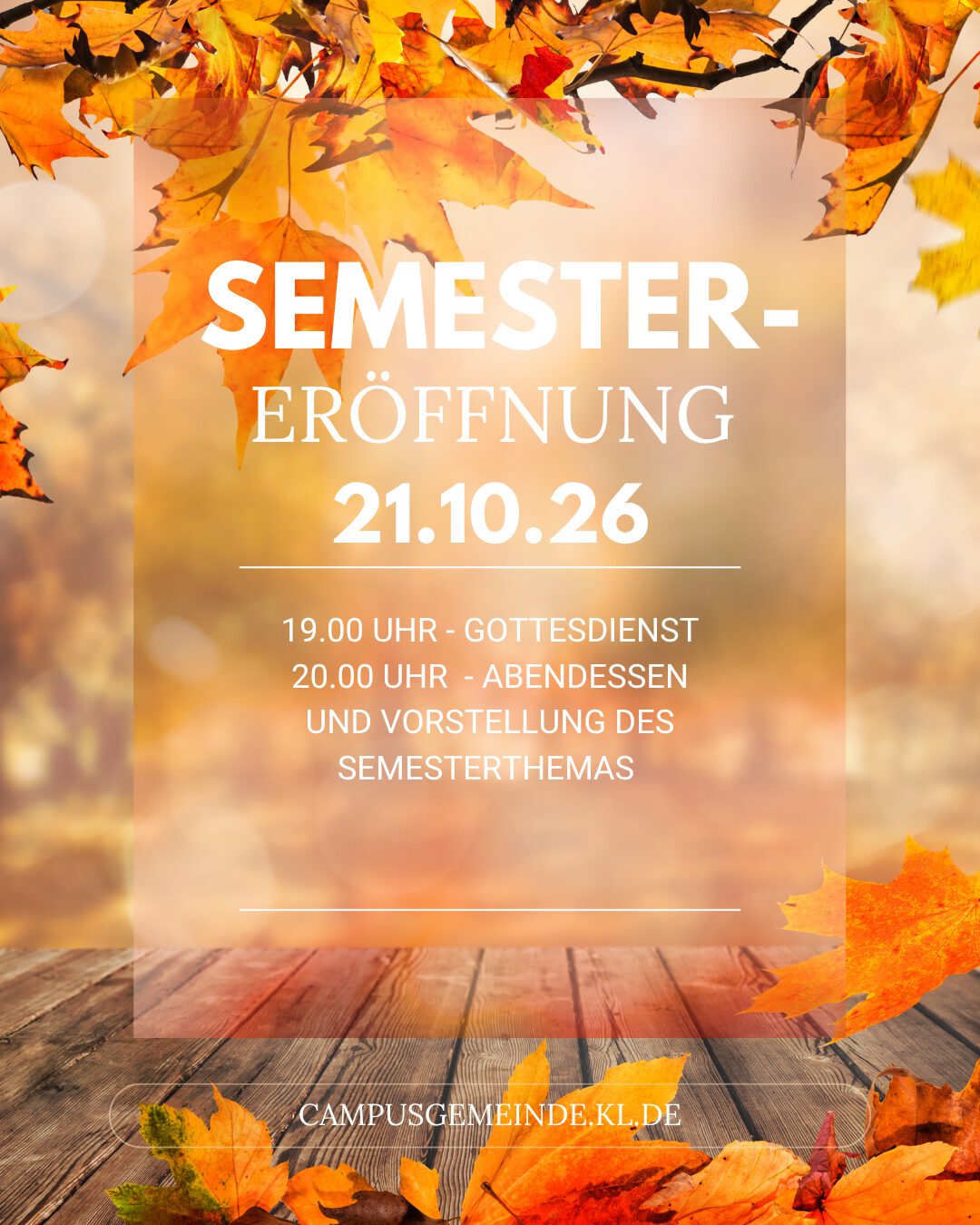Semester-Eröffnung